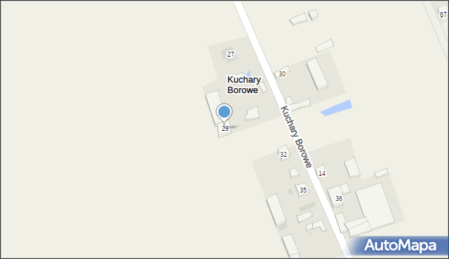 Kuchary Borowe, Kuchary Borowe, 28, mapa Kuchary Borowe