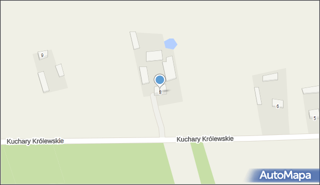 Kuchary Królewskie, Kuchary Królewskie, 8, mapa Kuchary Królewskie