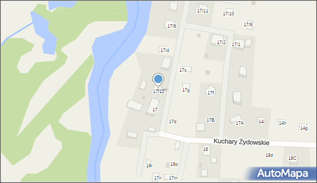 Kuchary Żydowskie, Kuchary Żydowskie, 17/12, mapa Kuchary Żydowskie