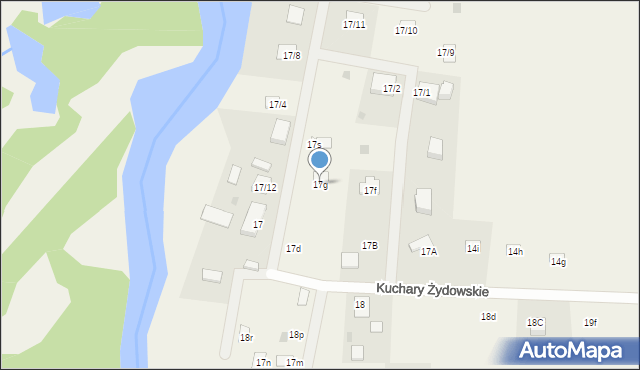 Kuchary Żydowskie, Kuchary Żydowskie, 17g, mapa Kuchary Żydowskie