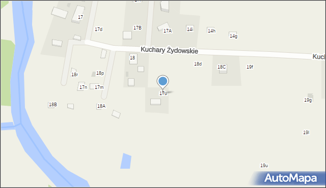 Kuchary Żydowskie, Kuchary Żydowskie, 17u, mapa Kuchary Żydowskie