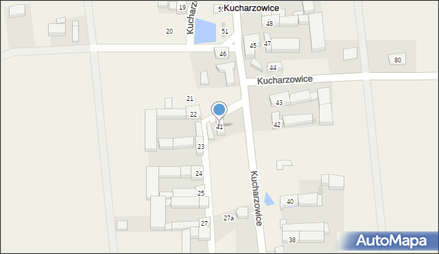 Kucharzowice, Kucharzowice, 41, mapa Kucharzowice