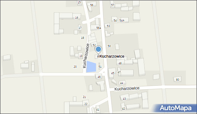 Kucharzowice, Kucharzowice, 55, mapa Kucharzowice