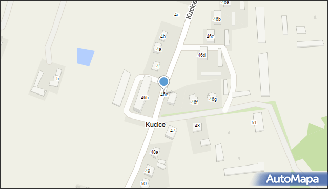 Kucice, Kucice, 46e, mapa Kucice