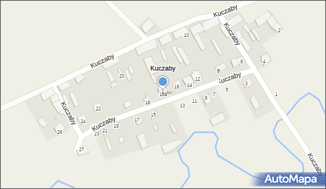 Kuczaby, Kuczaby, 16a, mapa Kuczaby