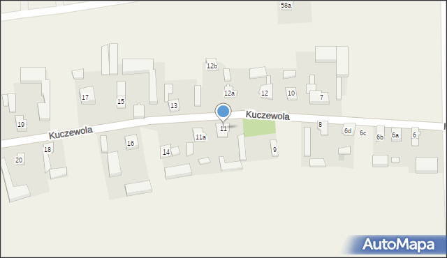 Kuczewola, Kuczewola, 11, mapa Kuczewola