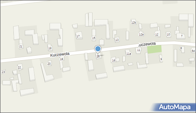 Kuczewola, Kuczewola, 16, mapa Kuczewola