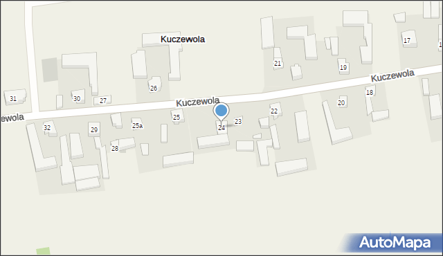 Kuczewola, Kuczewola, 24, mapa Kuczewola