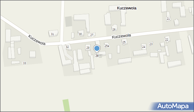 Kuczewola, Kuczewola, 28, mapa Kuczewola