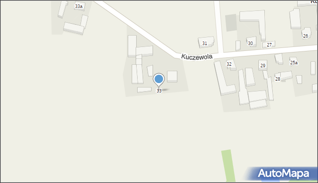 Kuczewola, Kuczewola, 33, mapa Kuczewola