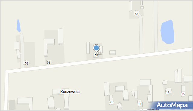 Kuczewola, Kuczewola, 54, mapa Kuczewola