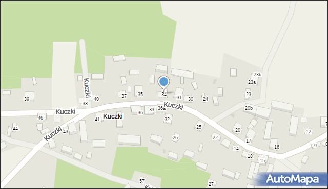 Kuczki, Kuczki, 34, mapa Kuczki