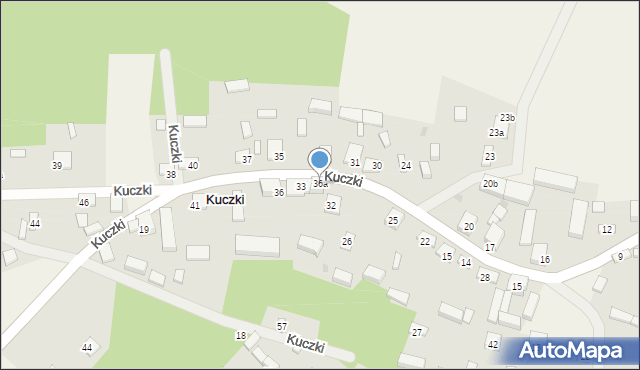 Kuczki, Kuczki, 36a, mapa Kuczki