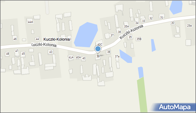 Kuczki-Kolonia, Kuczki-Kolonia, 39, mapa Kuczki-Kolonia