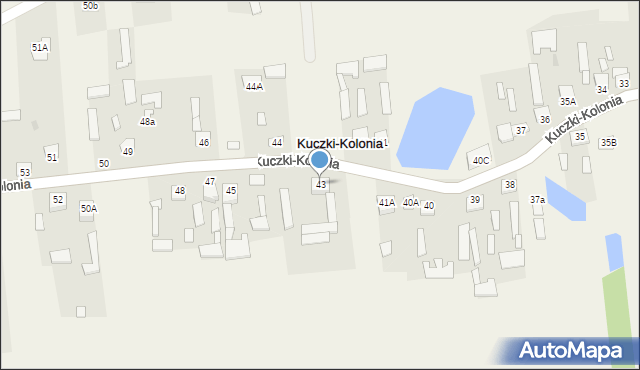 Kuczki-Kolonia, Kuczki-Kolonia, 43, mapa Kuczki-Kolonia