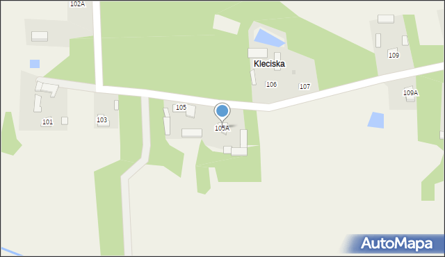Kuczki-Wieś, Kuczki-Wieś, 105A, mapa Kuczki-Wieś