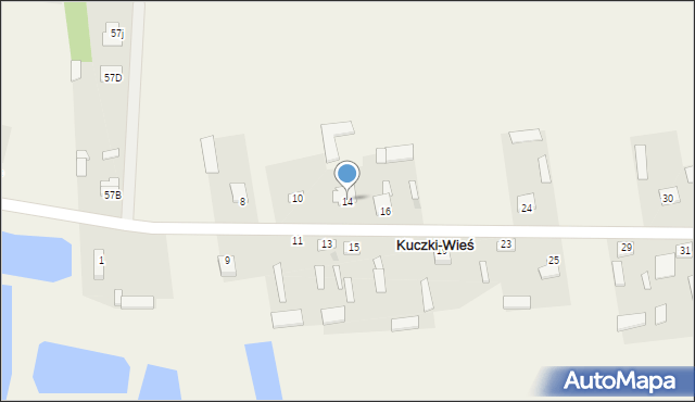 Kuczki-Wieś, Kuczki-Wieś, 14, mapa Kuczki-Wieś