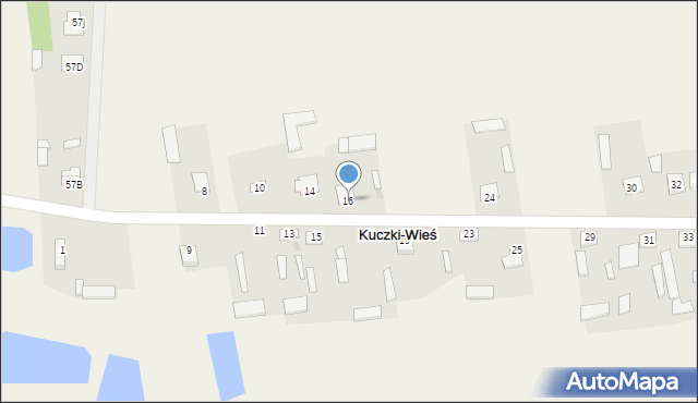 Kuczki-Wieś, Kuczki-Wieś, 16, mapa Kuczki-Wieś