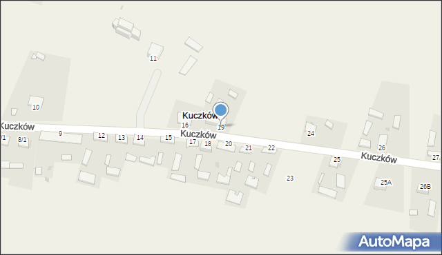 Kuczków, Kuczków, 19, mapa Kuczków