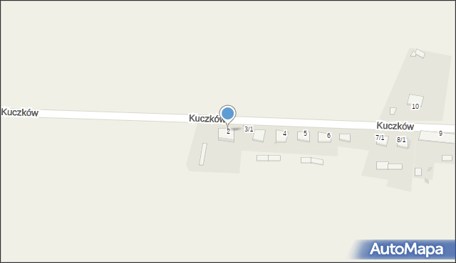 Kuczków, Kuczków, 2, mapa Kuczków