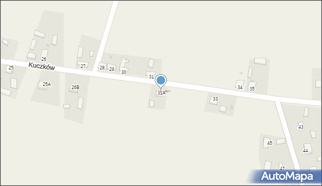 Kuczków, Kuczków, 31A, mapa Kuczków