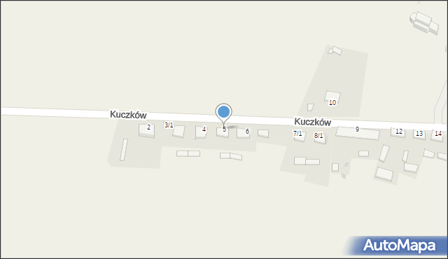 Kuczków, Kuczków, 5, mapa Kuczków