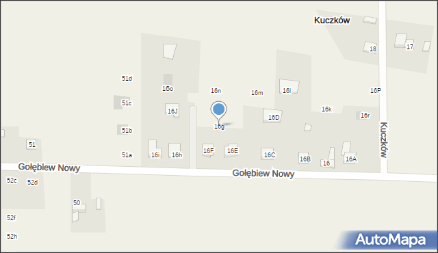 Kuczków, Kuczków, 16g, mapa Kuczków