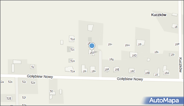 Kuczków, Kuczków, 16J, mapa Kuczków