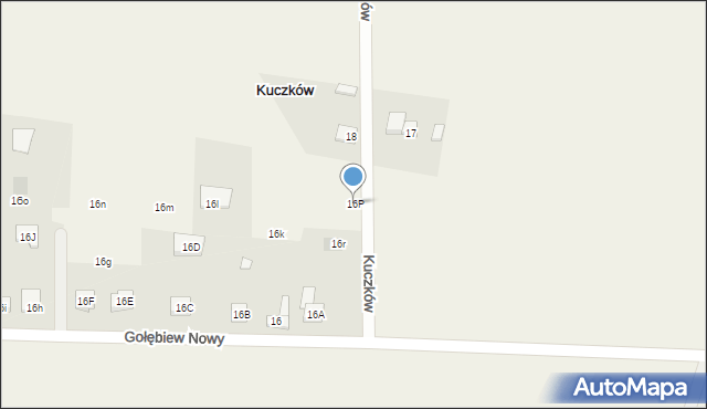 Kuczków, Kuczków, 16P, mapa Kuczków