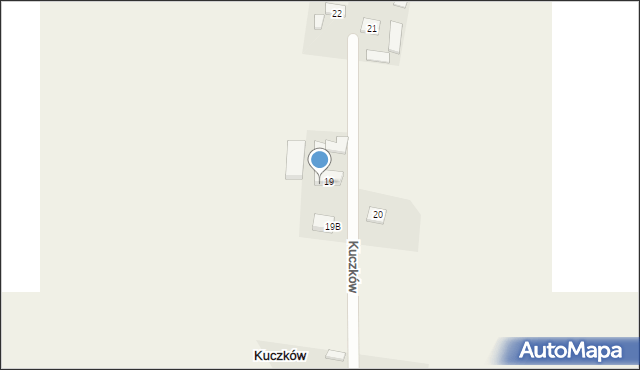 Kuczków, Kuczków, 19A, mapa Kuczków