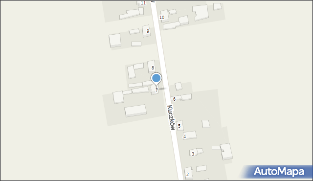 Kuczków, Kuczków, 7, mapa Kuczków