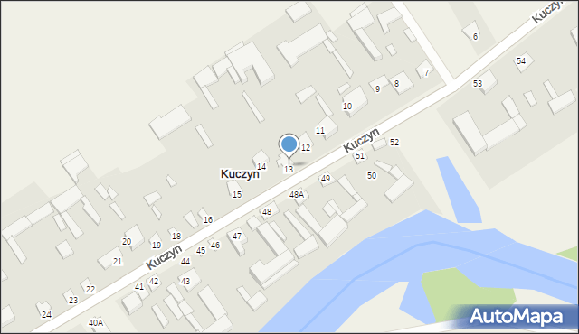 Kuczyn, Kuczyn, 13, mapa Kuczyn