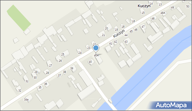 Kuczyn, Kuczyn, 40A, mapa Kuczyn