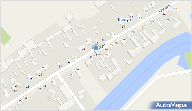 Kuczyn, Kuczyn, 42, mapa Kuczyn