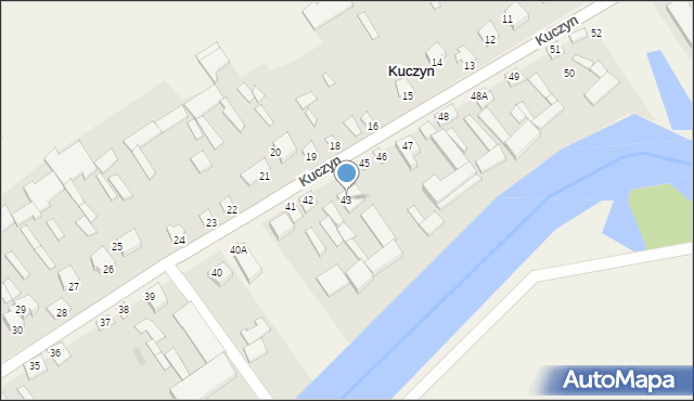 Kuczyn, Kuczyn, 43, mapa Kuczyn