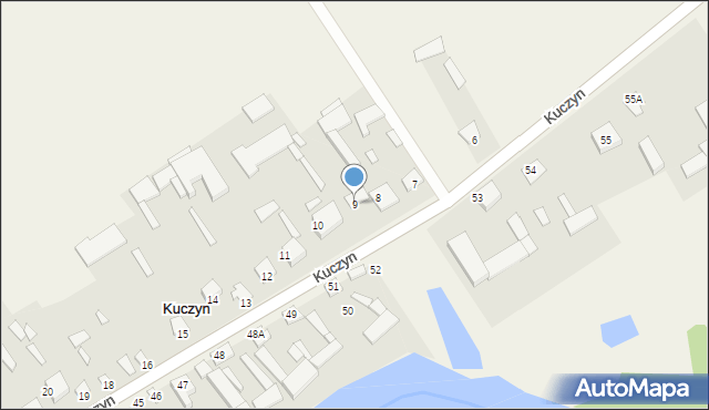 Kuczyn, Kuczyn, 9, mapa Kuczyn