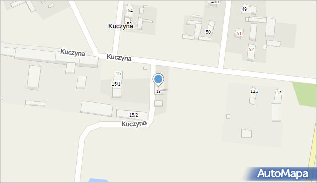 Kuczyna, Kuczyna, 13, mapa Kuczyna