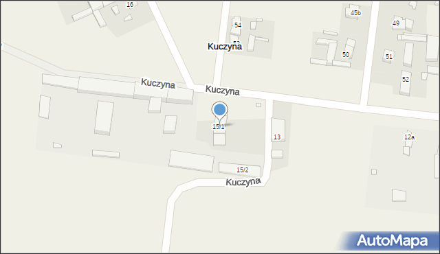 Kuczyna, Kuczyna, 15/1, mapa Kuczyna