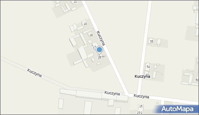 Kuczyna, Kuczyna, 16, mapa Kuczyna