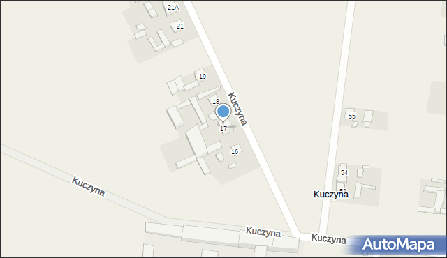 Kuczyna, Kuczyna, 17, mapa Kuczyna