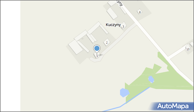 Kuczyny, Kuczyny, 1, mapa Kuczyny