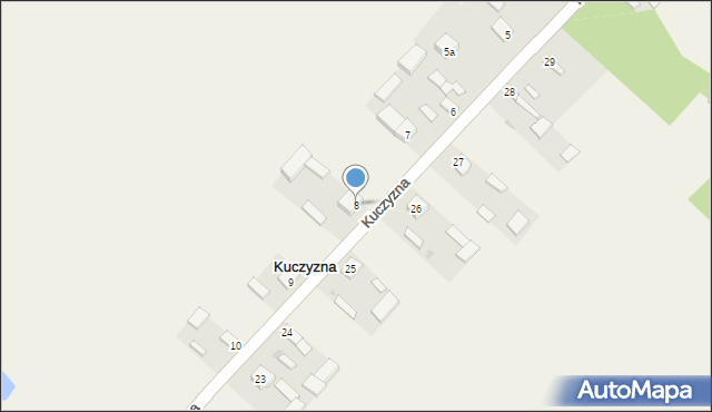 Kuczyzna, Kuczyzna, 8, mapa Kuczyzna