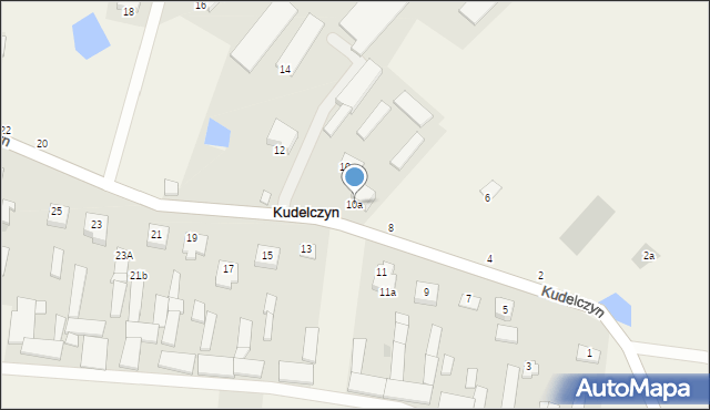 Kudelczyn, Kudelczyn, 10a, mapa Kudelczyn