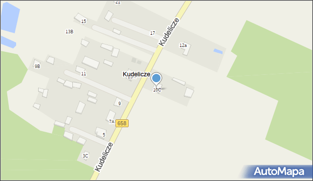 Kudelicze, Kudelicze, 10C, mapa Kudelicze