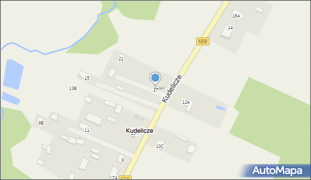 Kudelicze, Kudelicze, 17, mapa Kudelicze