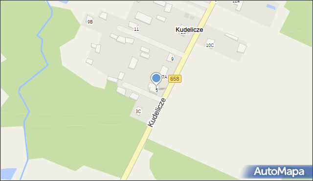 Kudelicze, Kudelicze, 5, mapa Kudelicze