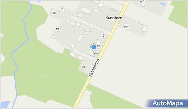 Kudelicze, Kudelicze, 5, mapa Kudelicze