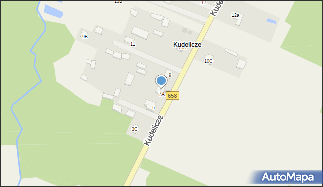 Kudelicze, Kudelicze, 7A, mapa Kudelicze