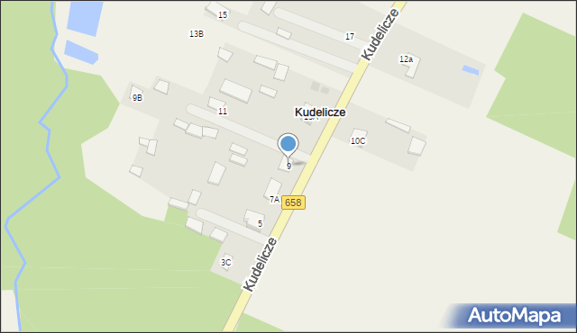 Kudelicze, Kudelicze, 9, mapa Kudelicze