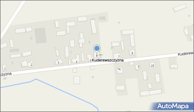 Kuderewszczyzna, Kuderewszczyzna, 6, mapa Kuderewszczyzna